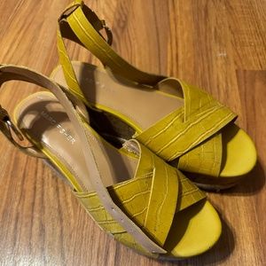 Marc Fisher Yellow Wedges